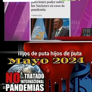 Pandemia, preparando la proxima. OMS tratado internacional de control. Canosa Vivian TV