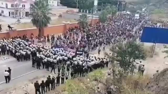 Police Hold The Line