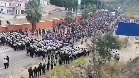 Police Hold The Line