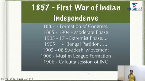 Modern Indian History UPSC GS1 CH1