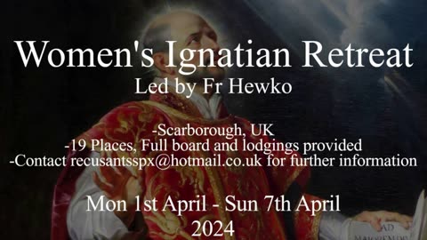 (CORRECTED email) Women's Ignatian Retreat in the UK