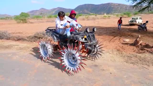 We make Real monster Bike - using spikes