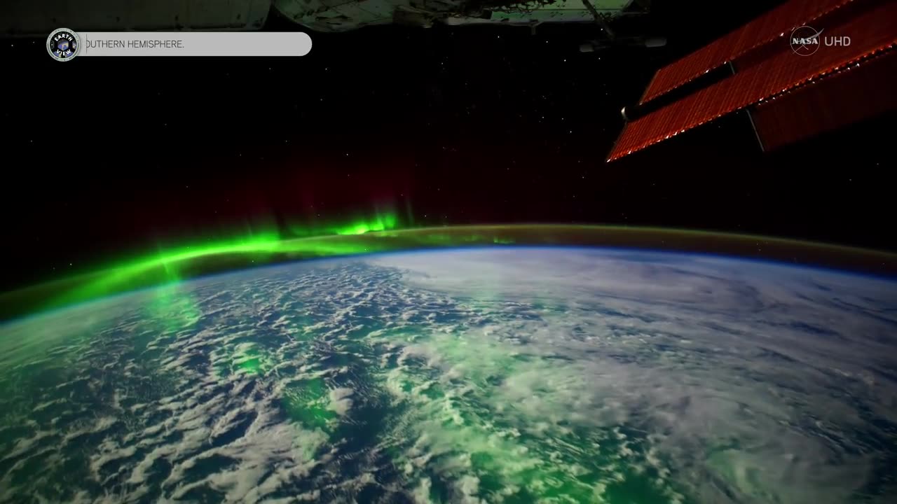 Stunning Aurora Borealis from Space in Ultra-High Definition