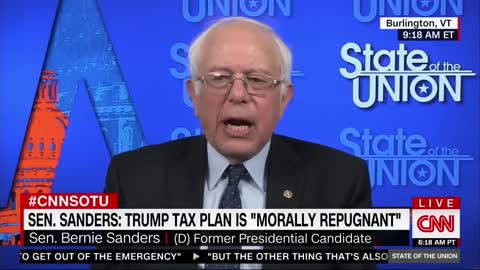 Bernie Sanders "Oh Crap" Moment; Trump Tax Plan Will Help Middle Class