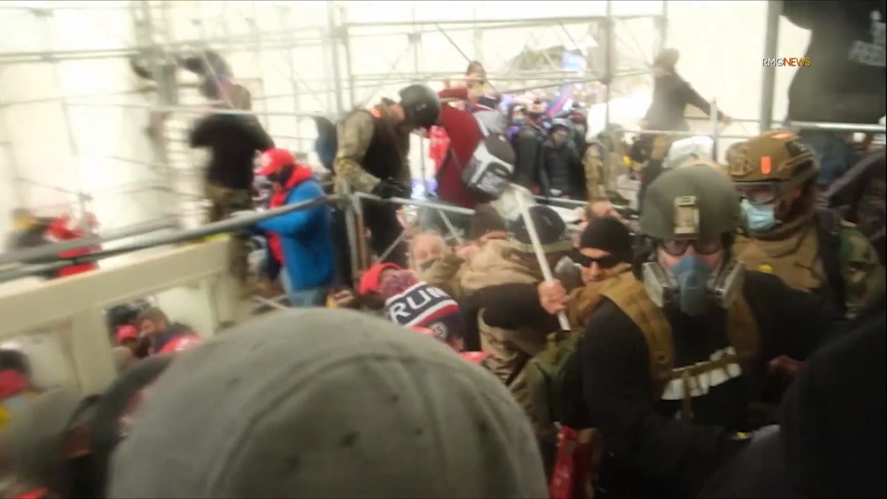 Who is the Everywhere Man #RedonRedGlasses Capitol Jan 6 at the Inauguration Stage
