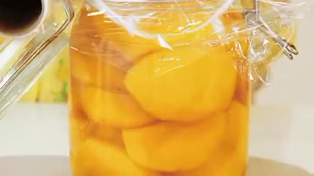 Make canned yellow peach(2)