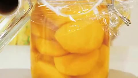 Make canned yellow peach(2)