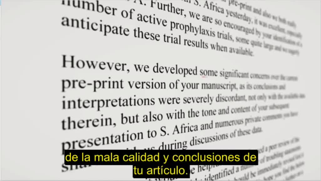 Carta de Tess Lawrie a Andrew Hill sobre la ivermectina - Subtitulado en español