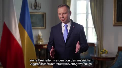 Der polnische Präsident Andrzej Duda gratulierte den Ukrainern zum Unabhängigkeitstag