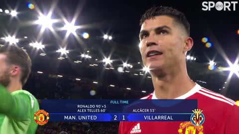 Ronaldo rescues United vs Villarreal | FT scenes at Old Trafford