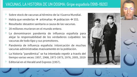 3° charla. "Vacunas, la Historia de un Dogma": gripe española (1918-1920)