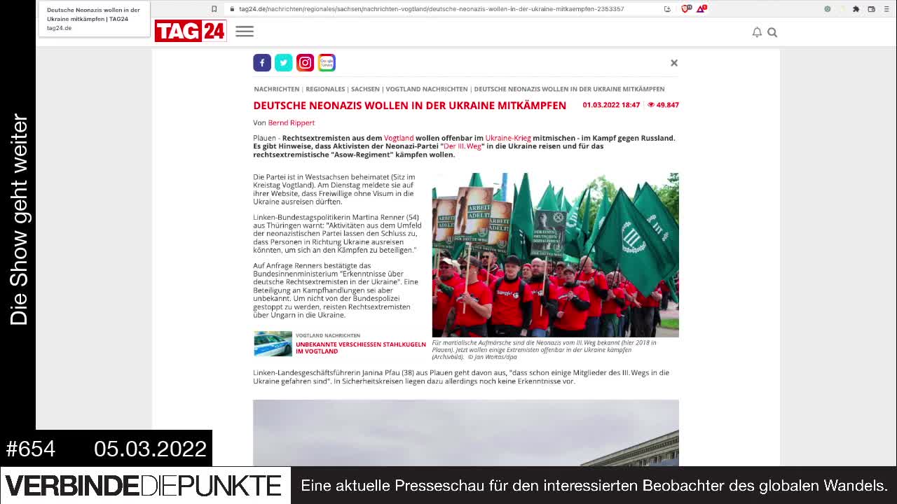 Verbinde die Punkte 654 - Die Show geht weiter vom 05.03.2022
