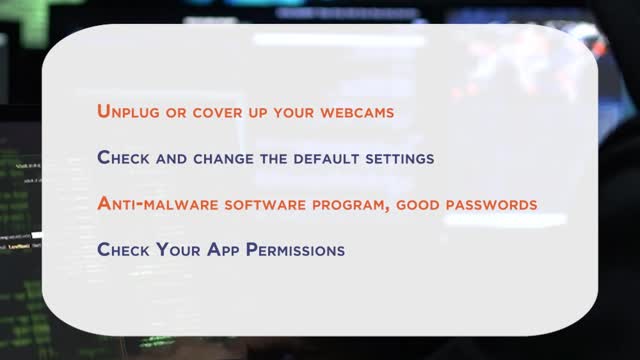 How to prevent a webcam from hacking into your privacy?