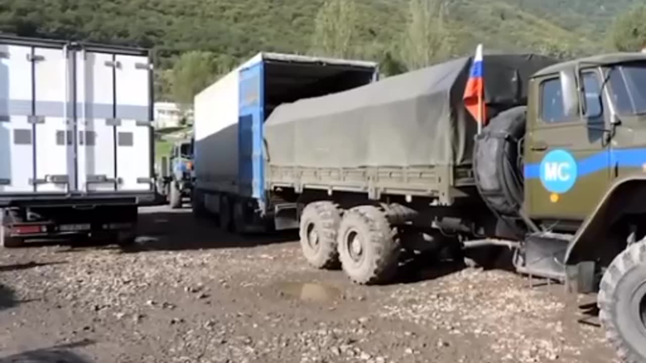Military personnel of the Russian peacekeeping contingent delivered 12 tons of humanitarian cargo