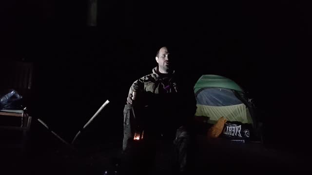 Night Vlog by the tent. Paid wildcamp site. Sep 2022