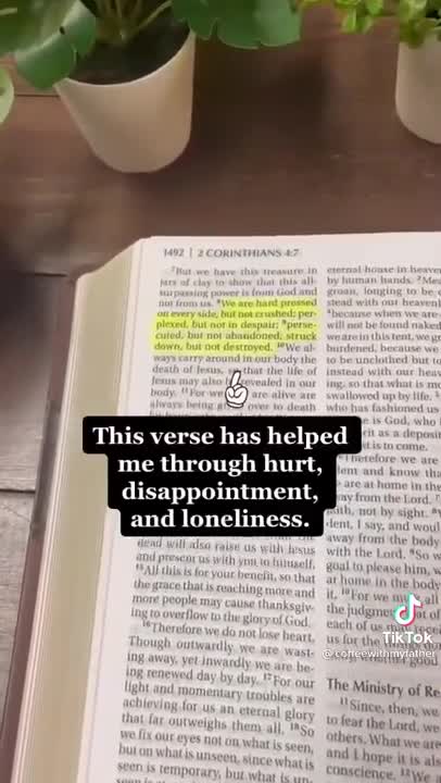 If you're dealing with a broken heart and alone. this verse will encourage you