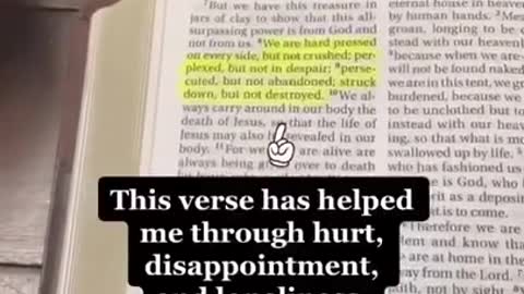 If you're dealing with a broken heart and alone. this verse will encourage you