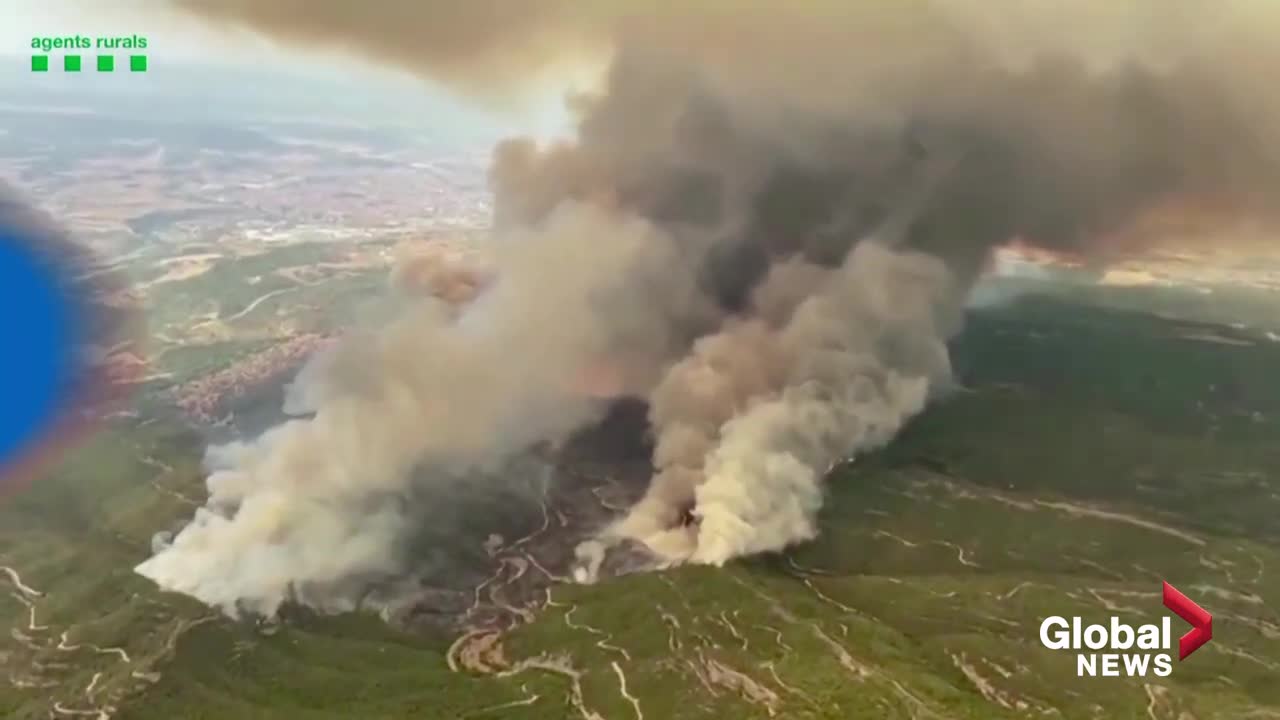 Wildfires ravage France, Spain as residents flee from burning homes