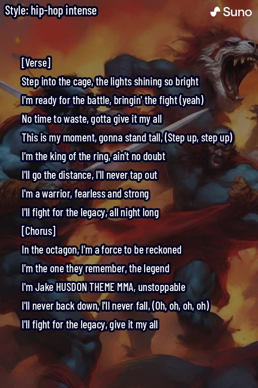 Fight for the Legacy AI SONG