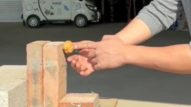 With one finger