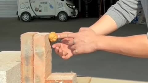 With one finger