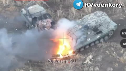 Ukraine tried to use a BMP-1 AFV to evacuate another one but lost both