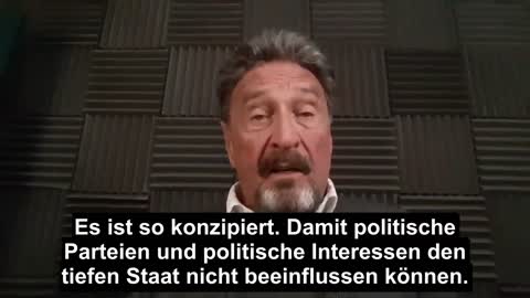 John McAfee über den "Tiefen Staat