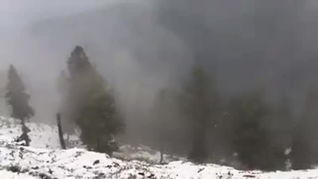 First Snow fall of this season at peer chanasi kashmir