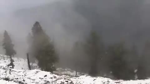 First Snow fall of this season at peer chanasi kashmir