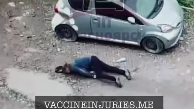 Drunk guy does the downward spiral and suddenly drops. ☠️