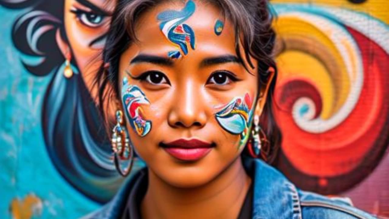 Women with mural