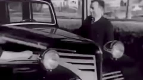 Recharging an electric vehicle by a battery swap in Barcelona, Spain 1943