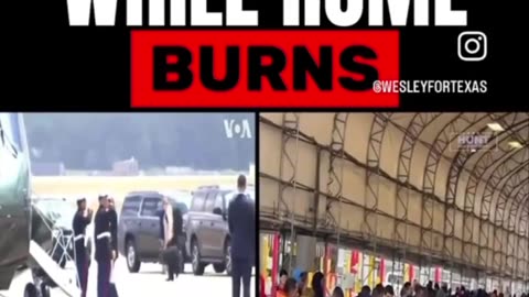 Crooked Joe on vacation while the world burns