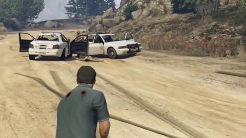 Police Vs Michael In GTA V