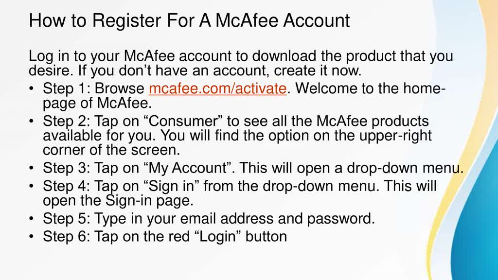 mcafee activate 25 code