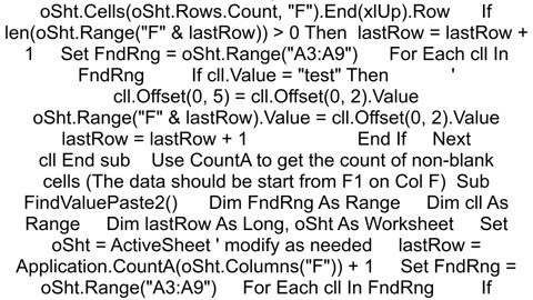 If Cell contains specific text in col A copy cell from Col C into Col F stacked