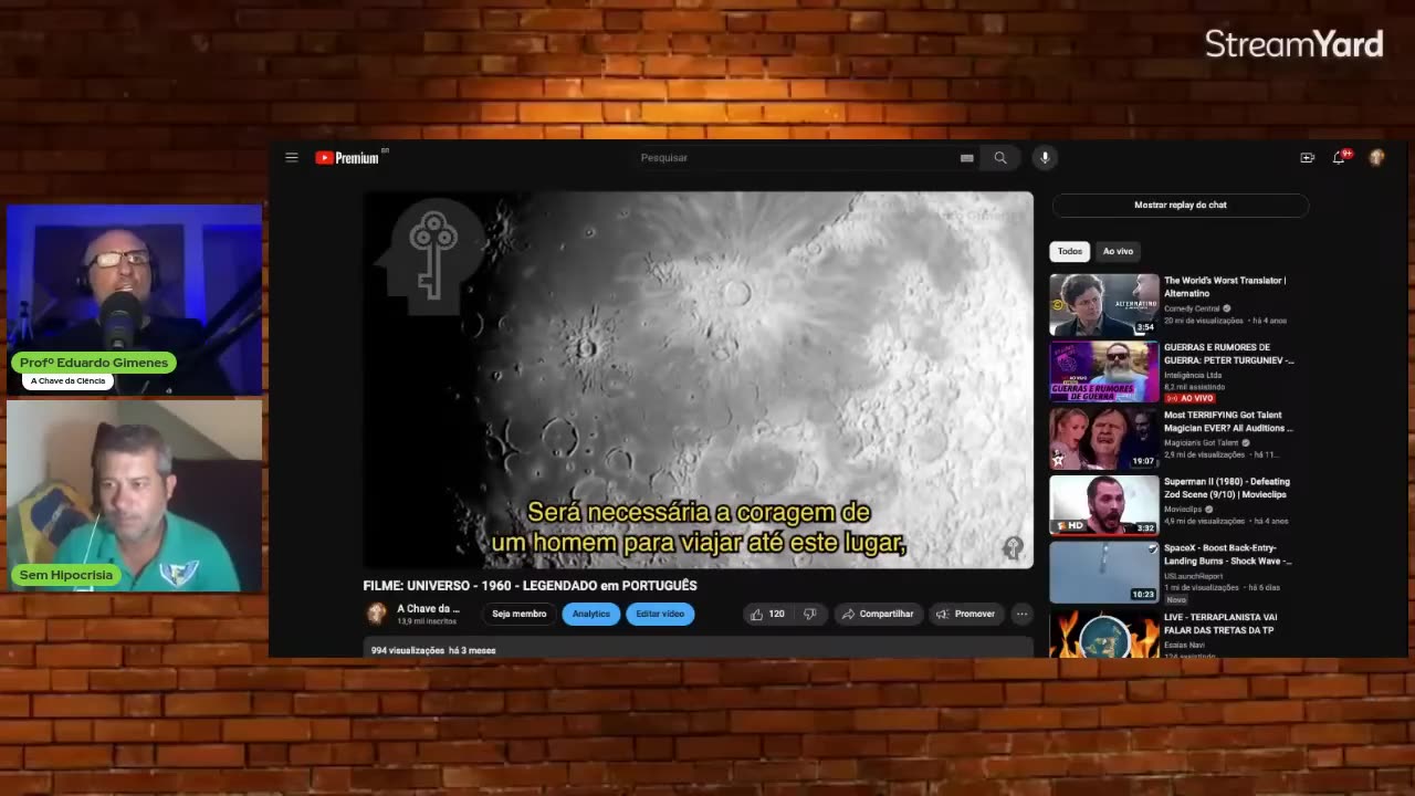 Sem Hipocrisia - bgM84E5YAeY - BATEPAPO SIDERAL ENTRE A CHAVE DA CIÊNCIA E SEM HIPOCRISIA