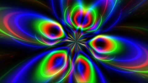 ASMR Ear Massage psychedelic 1970's style graphics.