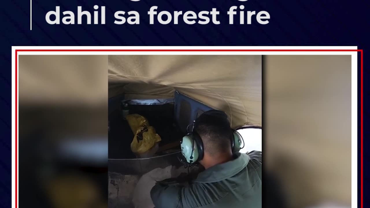 PAF, patuloy ang ginagawang cloud seeding sa Benguet dahil sa forest fire