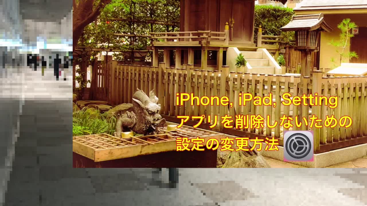 How to set iPhone,iPad アプリ削除防止設定