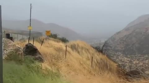 Tropical Storm Hilary hitting Southern California