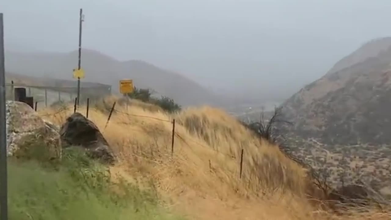 Tropical Storm Hilary hitting Southern California