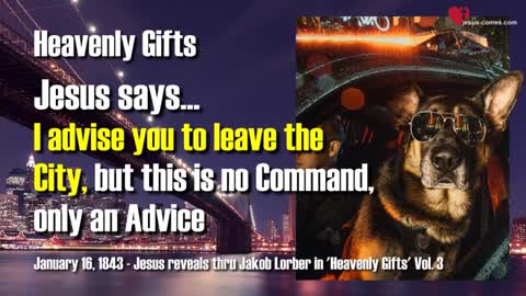 Advice to leave the City... But this is not a Command, only an Advice ❤️ Heavenly Gifts Jakob Lorber