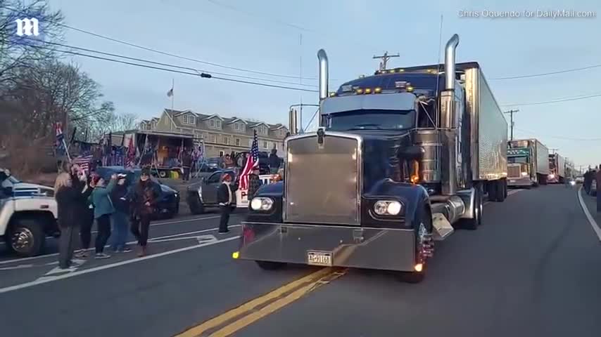 'Peoples Convoy' arrives at Maryland, their last stop before DC to end the vaccine mandates