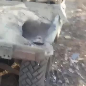 Kryna The occupier shows the destruction of two Chinese all-terrain vehicles