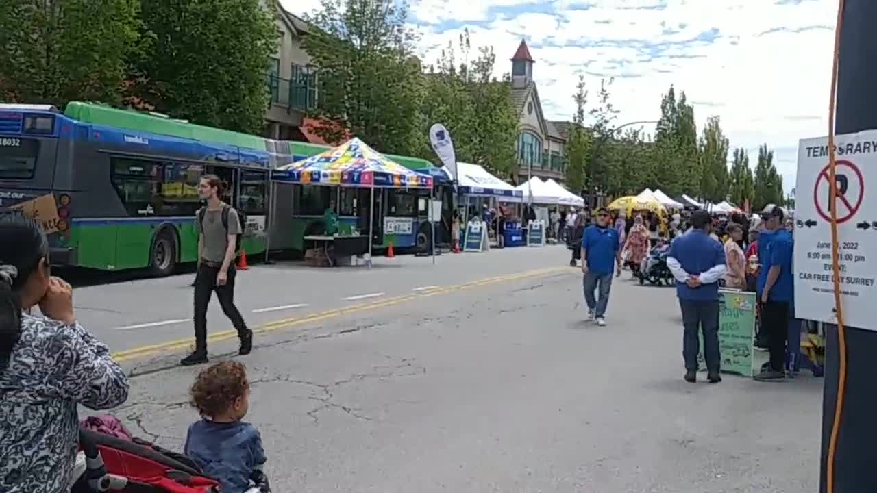 Surrey BC inaugural Carfree Day Festival June 2022