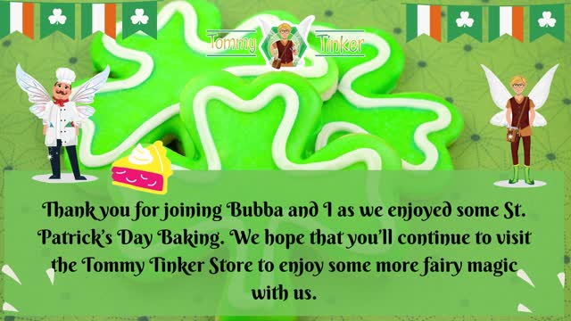 Bubba Helps Bake for a St. Patrick’s Day Celebration