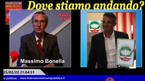 25 febbr. 2022 - Intervista a Roberto Nuzzo, Garante Federazione Terza Repubblica.