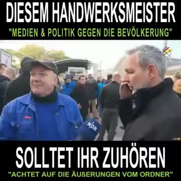 Handwerksmeister - Medien u Politik gegen die eigene Bevoelkerung