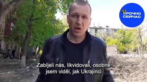 Obyvatel Mariupolu k řádění ukrajinských nacistů